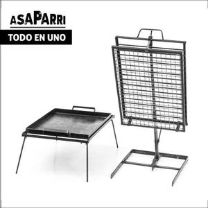 Kit Completo Asaparri (asador-parrilla-plancha) +bolsa