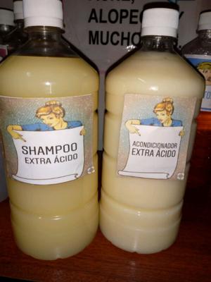 Shampoo y acondicionador extra ácido 2litros