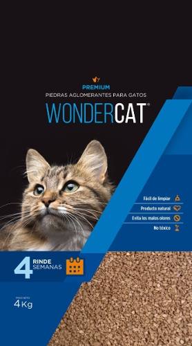 Wondercat 4 X 4 Kg C/u Aglomerantes Solo Mascotas