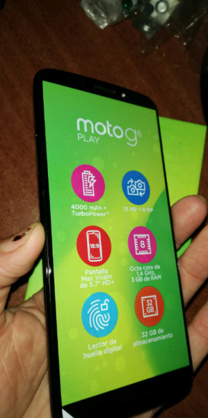 Moto g6 play nuevo libre !