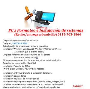 PC´s Formateo e Instalación de sistemas