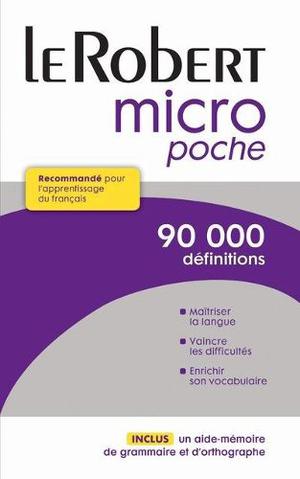Dictionnaire Le Robert Micro Poche (nuevo)
