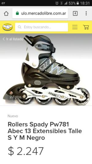 Rollers talle M () NUEVOS!