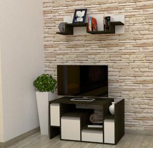 Rack TV con estantes