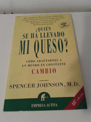 Libro ¿quien se ha llevado mi queso? Spenser Johnson