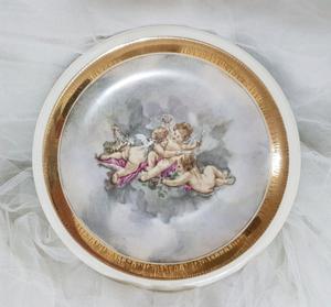 Plato decorativo de porcelana checa