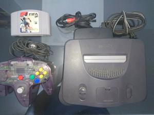 Nintendo 64 consola sin caja con juego fifa 98