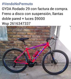 Vendo Bicicleta GYDA Rod. 29