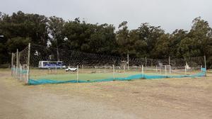 Cancha de cesped sintetico de 25 mm.