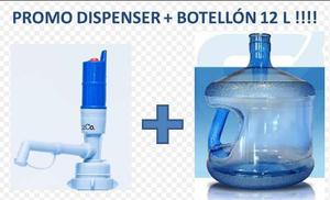 Dispenser De Agua Manual B20 + Botellon 12 L Promo!!!!!!