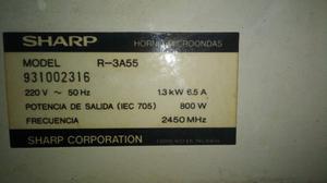 PLACA MICROONDAS SHARP R-3A55