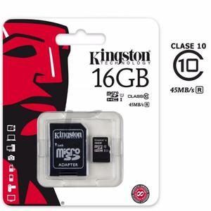 Memoria Kingston Micro Sd 16gb Clase mb/s