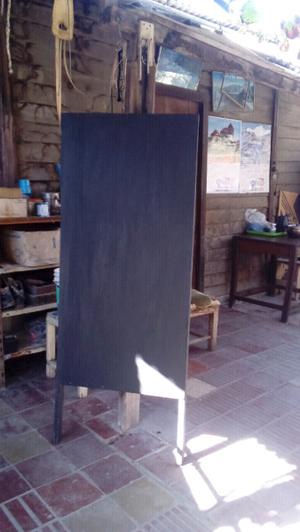 Cartel pizarron negro de 150 cm × 60 cm