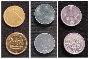 Lote x3 monedas INTERNACIONALES $ 65