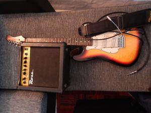Stratocaster + ROSS 15w (plugg+ correa)