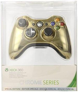 Xbox 360 Controlador Inalámbrico - Oro Chrome