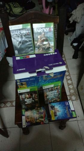 Xbox 360 +kinect+ 2 Joystick+ 6 Juegos
