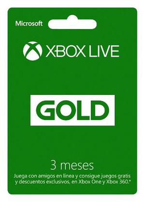 Xbox Live Gold 3 Meses Codigo Argentina