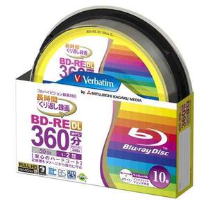 10 Verbatim Blu-ray Bd-re Dl 50 Gb Regrabable Blueray Origi