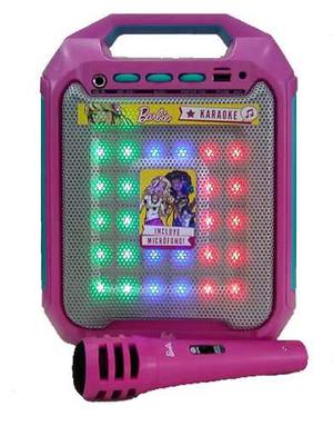 Barbie Pop Star Karaoke Parlante Bluetooth Mp3 C/microfono
