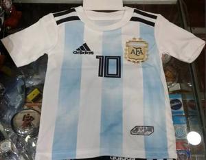 Nueva Camiseta Selección Argentina Bebes Niños 100%