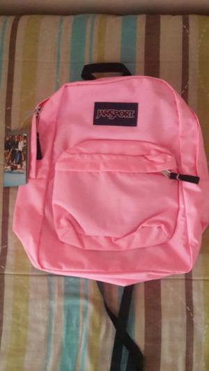 Vendo mochila JANSPORT. Color ROSADO. NUEVA. ORIGINAL