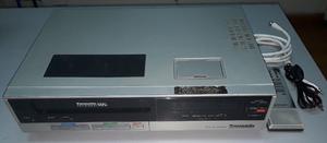 Videocasettera Panasonic, VHS, control remoto,
