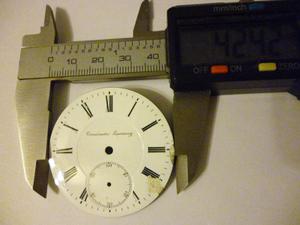 Cuadrante Reloj De Bolsillo Cronometro Escasany Porcelana(b)