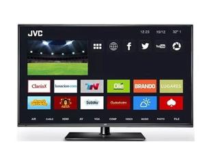 TV 42 pulg. Smart 3D, JVC c/anteojos y C. remoto