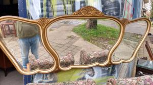 antiguo espejo biselado estilo francés