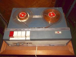 antiguo grabador cinta abierta franklin automatico con ojo