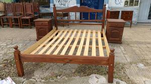 juego dormitorio de algarrobo impecable