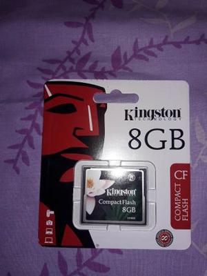 Memoria Compact Flash Kingston 8gb Nuevas Cerradas