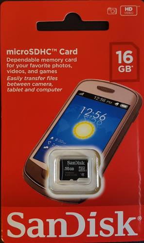 Memoria Microsd C4 16gb Sandisk Originales 100% Importador