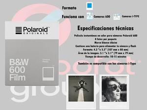 Rollo Polaroid Originals B&n 600
