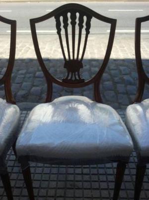 bellas sillas inglesas restauradas a nuevo / juntas o x