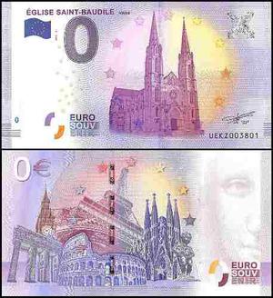 Billete -specimen !! 0 Euro - Eglise Saint Baudile - Tesoros