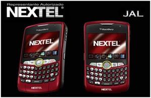 Blackberry Nextel Curve Red Bordo Roja Nueva Refubrished