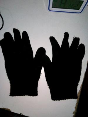 Guantes de algodón negros