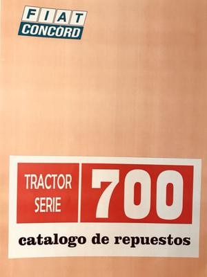 Manual de repuestos tractor Fiat 700 motor Someca
