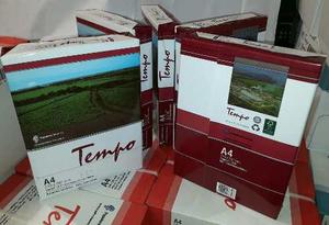 Resma A4 De 75g Tempo Envio Cap X 20 Unidades Gratis