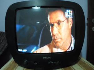 Televisión de 14" Philips con entrada audio-video.