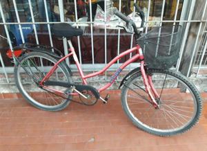 BICICLETA PARA MUJER RODADO 26 C/CANASTO - BUEN ESTADO!!