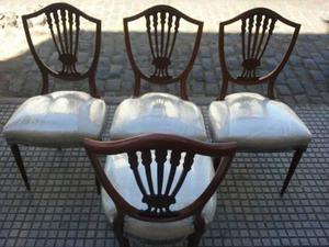 4 sillas restauradas por completo $  c/una