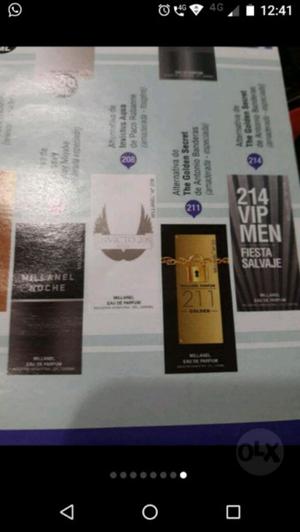 Perfumes masculinos y femeninos