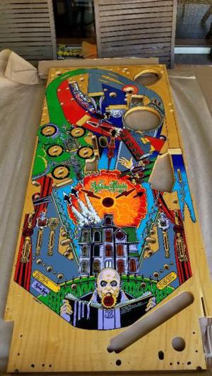 Playfield Addam Family flipper, pinball, fliper