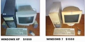 2 PC COMPLETAS - WINDOWS XP Y WINDOWS  CADA UNA....