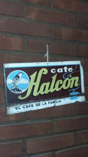 Antiguo cartel cafe Halcon