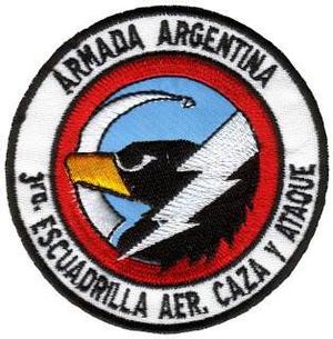 Parches 3º Escuadrilla Aeronaval De Caza Y Ataque Malvinas