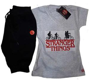 Sero950 Conjunto Remera Y Babucha Chupin Stranger Things